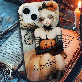 Whimsical Gothic Fairy & Pumpkin Custom Halloween
