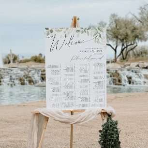 Whimsical Greenery   Alfabetische zitplaats Poster