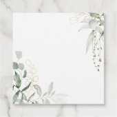 Whimsical Greenery en Gold | Dank u wel Bedankjes Labels (Achterkant)