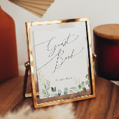 Whimsical Greenery en Gold | Ondertekening van het Poster