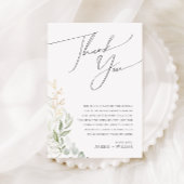 Whimsical Greenery Reception Table Dank u kaart