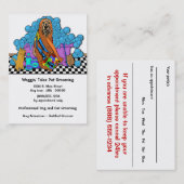 Whimsical Grooming Business and Appointment Card Afsprakenkaartje (Voorkant / Achterkant)
