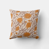 Whimsical Grote Bloem Herfst Kleur Kussen (Achterkant)