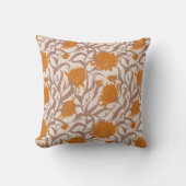 Whimsical Grote Bloem Herfst Kleur Kussen (Voorkant)