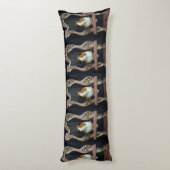 Whimsical Guinea Pig Harp Body Pillow Lichaamskussen (Achterkant (Verticaal))