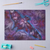 Whimsical Halloween Bat Abstracte Decoupage Tissuepapier (Craft)