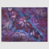 Whimsical Halloween Bat Abstracte Decoupage Tissuepapier (Voorkant)