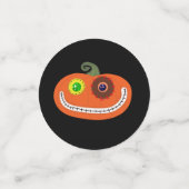 Whimsical Halloween Cats | Oranje sterren Confetti (Kleine voorkant)