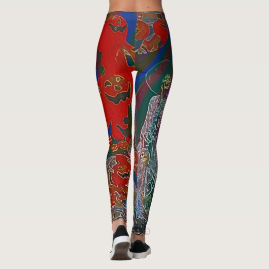 Whimsical Halloween Dreams Leggings (Achterkant)
