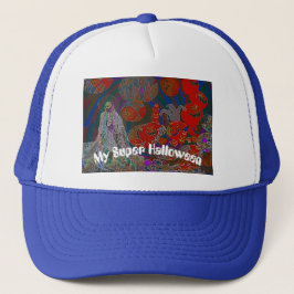 Whimsical Halloween Dreams Trucker Pet