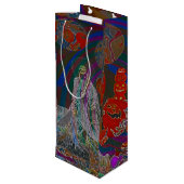 Whimsical Halloween Dreams Wijn Cadeautas (Achterkant Gekanteld)