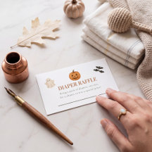 Whimsical Halloween Luiers Raffle Kaart