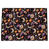 Whimsical Halloween Night Sky Pattern Groot Cadeauzakje (Voorkant)