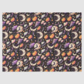 Whimsical Halloween Night Sky Pattern Tissuepapier (Voorkant)