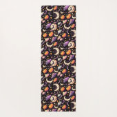 Whimsical Halloween Night Sky Pattern Yogamat (Achterkant)