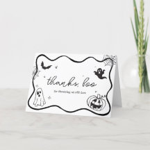 Whimsical Halloween Scribble Baby shower