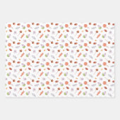 Whimsical Halloween Snoep and Skulls Pattern Inpakpapier Vel (Voorkant)