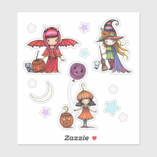 Whimsical Halloween Stickers Molly Harrison (Vel)