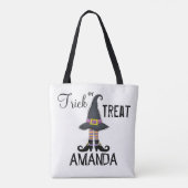 Whimsical Halloween Typography Fun Custom Kinder Draagtas (Achterkant)