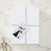 Whimsical Halloween Witch Gift Label - 3 kleuren Cadeaulabel (Met Touw)