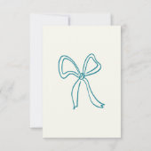 Whimsical Hand Drawn Bows Save the Date Kaart (Achterkant)