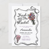 Whimsical Hand Drawn Bridal Shower Kaart (Voorkant)