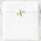 Whimsical Hand Drawn Bumble Bee stickers (Sac)