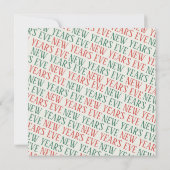 Whimsical Hand Drawn Champagne New Years Eve Party Kaart (Achterkant)