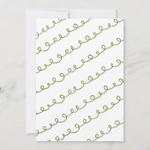 Whimsical Hand Drawn Christmas Invitation Kaart (Achterkant)