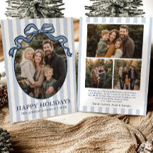 Whimsical Hand Drawn Coquette Bow Family Photo