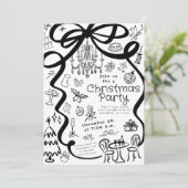 Whimsical Hand Drawn Dinner Party Invitation (Debout devant)