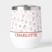 Whimsical Hand Drawn Doodle Red (Avant)