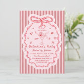 Whimsical Hand Drawn Galentine's Day Invitation (Debout devant)