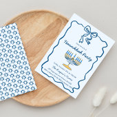 Whimsical Hand Drawn Hanukkah Holiday Party Kaart