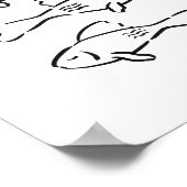 Whimsical Hand-Drawn Mediterranean Fish Art Poster (Hoek)