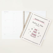 Whimsical Hand-Drawn Wedding Planner met Taart (Display)