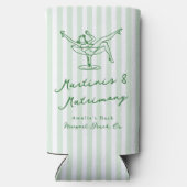 Whimsical Hand getekend Green Martinis & Huwelijk (Achterkant)