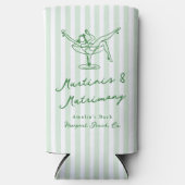 Whimsical Hand getekend Green Martinis & Huwelijk (Voorkant)