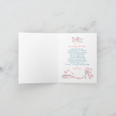 Whimsical Hand getekend net getrouwd auto bruiloft Bedankkaart (Binnen)