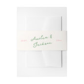 Whimsical Hand getekend roze & groen Uitnodigingen Wikkel (Voorkant Voorbeeld)