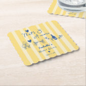 Whimsical hand getekend That's amore Bruidsmeisjes Kartonnen Onderzetters (Gebogen)