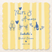 Whimsical hand getekend That's amore Bruiloft Show Kartonnen Onderzetters (Voorkant)