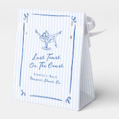 Whimsical Hand Getrokken Blauw Laatste Toast aan d Bedankdoosjes (Achterkant)