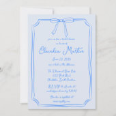 Whimsical Hand getrokken boog bruids douche uitnod Kaart (Voorkant)