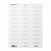 Whimsical Hand getrokken boog kerst terug Etiket (Full Sheet)