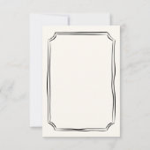 Whimsical Hand getrokken bruiloft eigenzinnige QR  RSVP Kaartje (Achterkant)