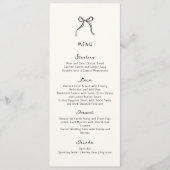 Whimsical, Hand getrokken bruiloft Flat Menu (Voorkant)