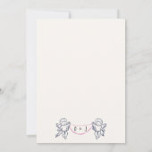 Whimsical Hand getrokken Cupido Scribble Bow Bruil Kaart (Achterkant)