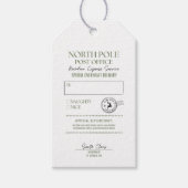 Whimsical Hand getrokken Doodle Noordpool Express Cadeaulabel (Voorkant)