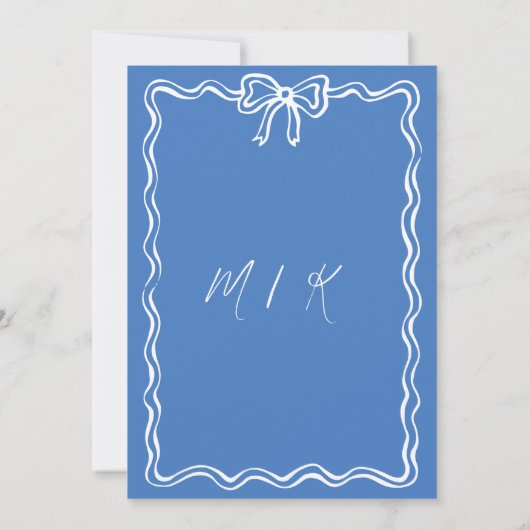 Whimsical Hand getrokken Doodles bruiloft Kaart (Achterkant)